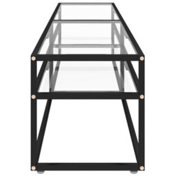 Berkfield Sturdy Tv Cabinet Transparent 180X40X40.5 Cm Tempered Glass - thumbnail 4