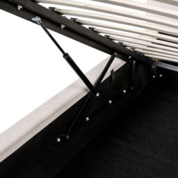 Beliani Ottoman Bed Fabric Lagarde 160 X 200 Cm (Eu King Size) Off-White - thumbnail 8