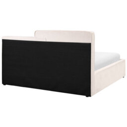 Beliani Ottoman Bed Fabric Lagarde 160 X 200 Cm (Eu King Size) Off-White - thumbnail 6