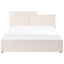 Beliani Ottoman Bed Fabric Lagarde 160 X 200 Cm (Eu King Size) Off-White - thumbnail 5