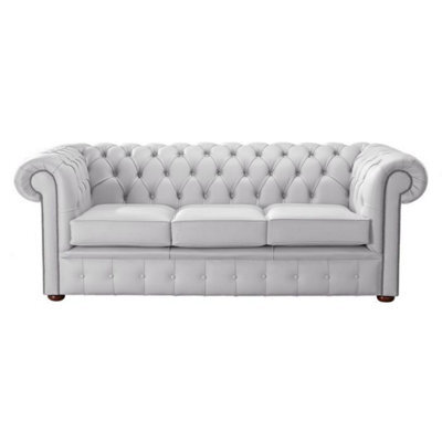 Chesterfield 3 Seater Shelly Seely Leather Sofa Bespoke In Classic Style - image 1