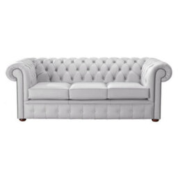 Chesterfield 3 Seater Shelly Seely Leather Sofa Bespoke In Classic Style - thumbnail 1