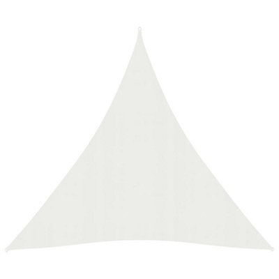 Berkfield Sunshade Sail 160 G/m2 White 5X7X7 M Hdpe - image 1