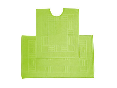 Rapport Home Chatsworth Pure Cotton Mats Lime