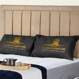 UKBEDFURNITURE Fiona Beige Plush Valvet Upholstered Bed Frame - Slatted Base With 10 Inch Orthopedic Mattress - 48 Inch Headboard - thumbnail 2