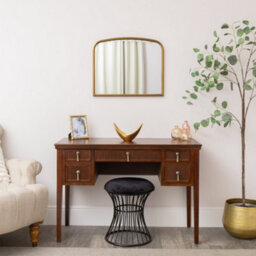 Melody Maison Gold Arched Metal Framed Wall Mirror - 60Cm X 40Cm - thumbnail 7