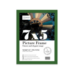 7X5 Green Picture Frame (12.7 X 17.8Cm) Poster, Photo, Artwork, Gallery Wall Or Print - thumbnail 1