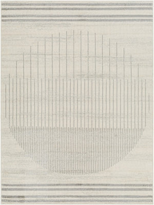 Livabliss Floransa-Geometric Grey Ivory Brown Modern Living Dining Bedroom Rug 200 X 275 Cm Easy Care, Non Shedding - image 1
