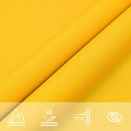 Berkfield Sun Shade Sail Yellow 2X2X2 M 100% Polyester Oxford - thumbnail 7