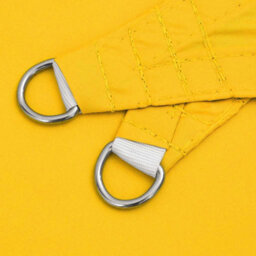 Berkfield Sun Shade Sail Yellow 2X2X2 M 100% Polyester Oxford - thumbnail 5