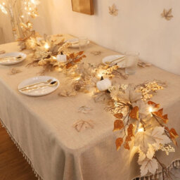Amorly 6Ft Maple Leaf Fall Garland, Autumn Decor Vine, Thanksgiving Halloween Decorations For Home Indoor Outdoor Fireplace Wedding - thumbnail 3