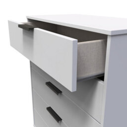 Osaka 5 Drawer Chest Of Drawers In Grey Matt (Ready Assembled) - thumbnail 5
