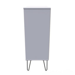 Osaka 5 Drawer Chest Of Drawers In Grey Matt (Ready Assembled) - thumbnail 2