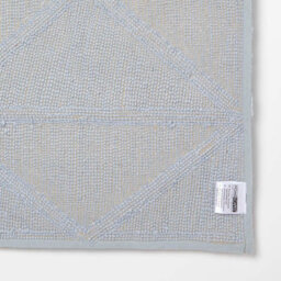 Homescapes 100% Cotton Blue Bath Mat Tufted Geometric Design, 50 X 80 Cm - thumbnail 5