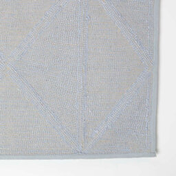 Homescapes 100% Cotton Blue Bath Mat Tufted Geometric Design, 50 X 80 Cm - thumbnail 4
