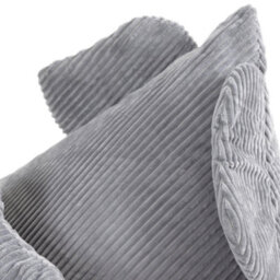 Icon Kids Ellie Elephant Lounger And Cushion Bundle Jumbo Cord Lounger, Grey - thumbnail 6