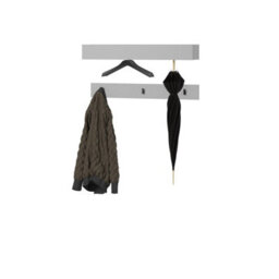 Arte Grey Simply 6 Hallway Hanger W92Cm - Contemporary Sophistication - thumbnail 2