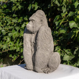 Oakleystone Northern Large Stone Cast Gorilla Sculpture Animal Statue - thumbnail 7