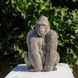 Oakleystone Northern Large Stone Cast Gorilla Sculpture Animal Statue