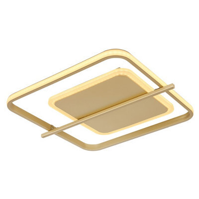 Luminosa Lighting Luminosa Reball Integrated Led Semi Flush Ceiling Light Gold Colors Led 3000K - image 1