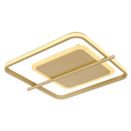 Luminosa Lighting Luminosa Reball Integrated Led Semi Flush Ceiling Light Gold Colors Led 3000K