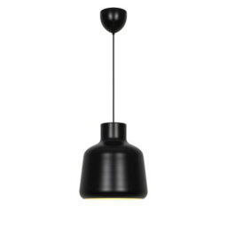 Nordlux Louella Indoor Pendant Light Black Metal E27 White Inner - Mains Powered, Ip20 - thumbnail 1