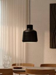 Nordlux Louella Indoor Pendant Light Black Metal E27 White Inner - Mains Powered, Ip20 - thumbnail 6