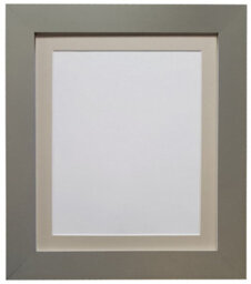 Frames By Post Metro Dark Grey Frame With Light Grey Mount 30 X 40Cm Image Size 12 X 10 Inch - thumbnail 1