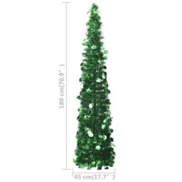 Berkfield Pop-Up Artificial Christmas Tree Green 180 Cm Pet - thumbnail 5
