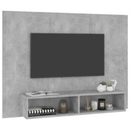 Berkfield Wall Tv Cabinet Concrete Grey 120X23.5X90 Cm Engineered Wood - thumbnail 5