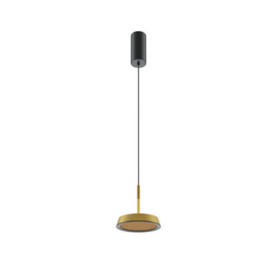 Luminosa Lighting Luminosa El Modern Pendant Ceiling Light Black 3000K 700Lm Gold Shade - image 1
