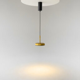 Luminosa Lighting Luminosa El Modern Pendant Ceiling Light Black 3000K 700Lm Gold Shade - thumbnail 2