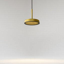 Luminosa Lighting Luminosa El Modern Pendant Ceiling Light Black 3000K 700Lm Gold Shade - thumbnail 4