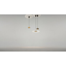 Luminosa Lighting Luminosa El Modern Pendant Ceiling Light Black 3000K 700Lm Gold Shade - thumbnail 3
