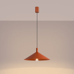 Sollux Lighting Nox Steel Red Ochre 1 Lights Modern Pendant Lamps - thumbnail 3