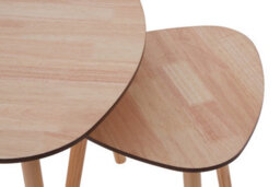 Orsina Set Of 2 Nesting Tables, Wood Nest Of Tables With Three Legs, Sleek And Sturdy Side Tables For Living Room - thumbnail 8