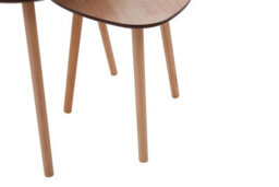 Orsina Set Of 2 Nesting Tables, Wood Nest Of Tables With Three Legs, Sleek And Sturdy Side Tables For Living Room - thumbnail 9