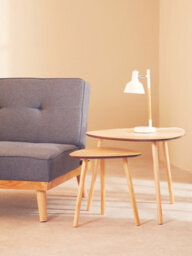 Orsina Set Of 2 Nesting Tables, Wood Nest Of Tables With Three Legs, Sleek And Sturdy Side Tables For Living Room - thumbnail 6