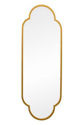 Mirroroutlet The Duplici Gold Metal Framed Double Arched Oval Wall Mirror 170Cm X 59M - thumbnail 2
