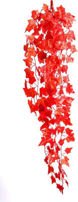 Best Artificial 100Cm Autumn English Trailing Ivy Halloween Garland Strings Strands Twines Decoration - Ti09 - image 1