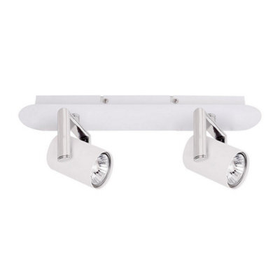 Luminosa Lighting Luminosa Modern Spotlights White 2 Light  With White Matt Shade Led, Gu10