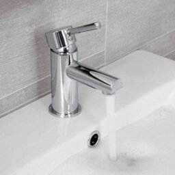 Affine 1200mm Bathroom Vanity Unit & Basin Sink Tap + Waste Gloss White Floorstanding - thumbnail 5