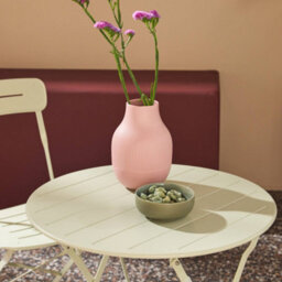 Sweeek - Round Bistro Garden Table, Steel, Folding + 2 Chairs, Green 42.5X53X82 Cm - Balconea - thumbnail 7