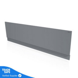 GravaHaus Halite 1900mm Grey Matt Front/side Bath Panel - thumbnail 1