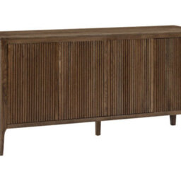 Wyld Haus Manaus Walnut Wood Grain Four Door Sideboard - thumbnail 4
