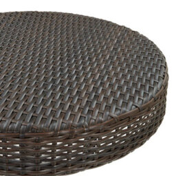 Walplus Garden Table Brown 75.5X106 Cm Poly Rattan - thumbnail 4