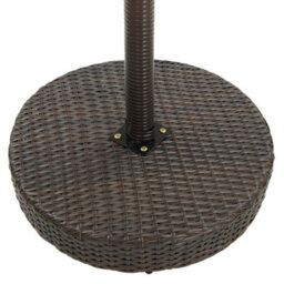 Walplus Garden Table Brown 75.5X106 Cm Poly Rattan - thumbnail 3
