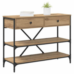 Walplus Console Table With Drawer With Shelf Other Artisan Oak - thumbnail 3