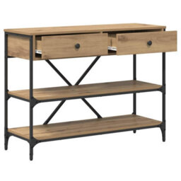 Walplus Console Table With Drawer With Shelf Other Artisan Oak - thumbnail 4
