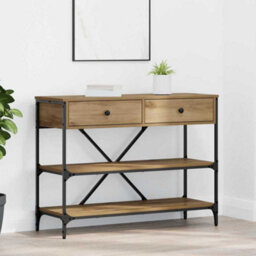 Walplus Console Table With Drawer With Shelf Other Artisan Oak